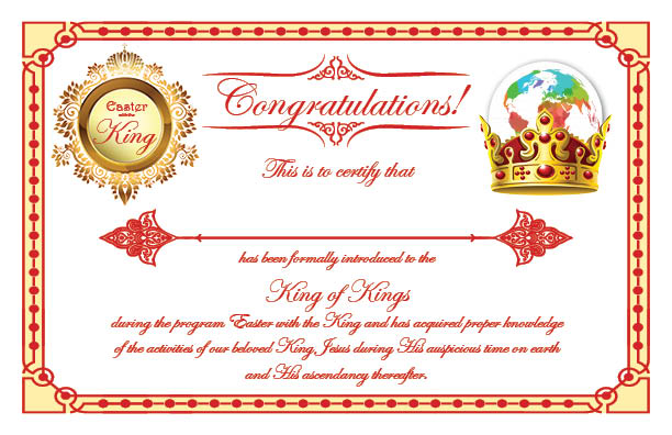 Royalty Certificate 